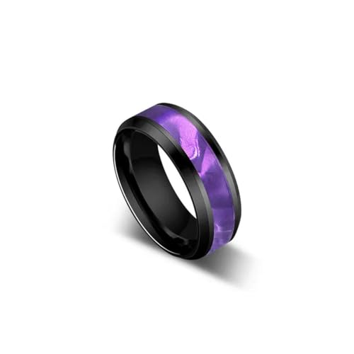JPXXFM 8mm lila Herrenring Titanium Stahl Persönlichkeit Ring Index Fingerschmuck Spot JPXXFM 8mm lila Herrenring Titanium Stahl Persönlichkeit Ring Index Fingerschmuck Spot von JPXXFM