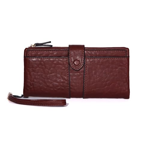 JPXXFM Armbandbrieftaschen für Frauen, große Kapazität Langes Geldbeutelkupplung mit Detchable Kartenhalter (hellblau), Weinrot von JPXXFM