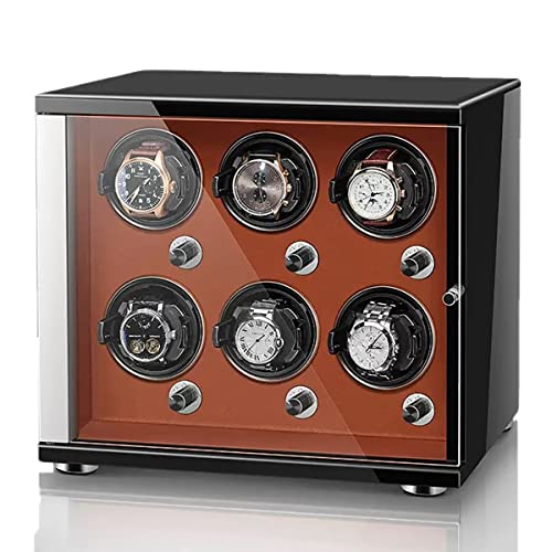 JPXXFM Automatic Watch Winder Box for 1 2 4 6 Watches Flexible Pillow Wood Shell Piano Display Box with Quiet Motor Watch Storage Case JPXXFM Automatic Watch Winder Box for 1 2 4 6 Watches Flexible Pillow Wood Shell Piano Display Box with Quiet Motor Watch Storage Case von JPXXFM