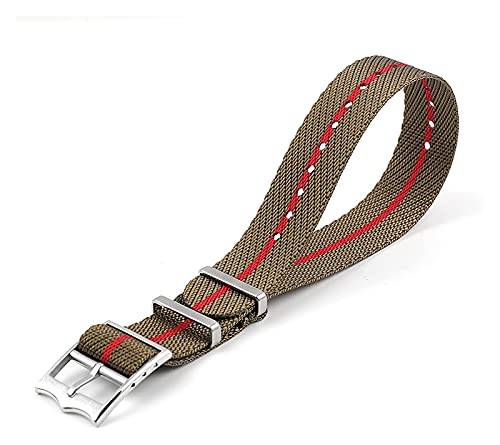 JPXXFM Biwan Little Red Blume Biwan kleines Tudor -Armband - Jacquard geflochtenes Nylonarmband - 20 mm x 22 mm JPXXFM Biwan Little Red Blume Biwan kleines Tudor -Armband - Jacquard geflochtenes Nylonarmband - 20 mm x 22 mm von JPXXFM