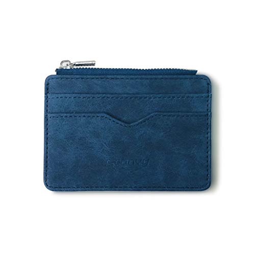 JPXXFM Brieftasche Multi-Card-Kartenhalter-Karten-Fabrik-Paket Frosted Halter Männer Brieftasche Kuhdruck Brieftaschen für (blau, eine Größe) von JPXXFM