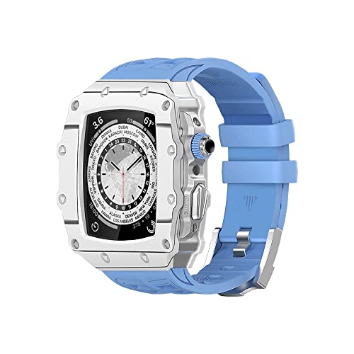 JPXXFM Carbon Fasermodifikation Kit -Gurtband 45 mm 44 mm Gummiarmband Armband IWatch 8 7 Se 6 5 4 Mod Kitgürtel von JPXXFM