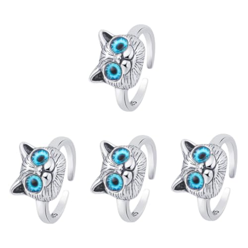 JPXXFM Cat Eye Ring Bauchnabel Armbänder Reifen Ohrringe Frauen Süßes Sizer Stapelbar für Teenager Vintage Ringe Retro Decor Schmuck Schmuck von JPXXFM