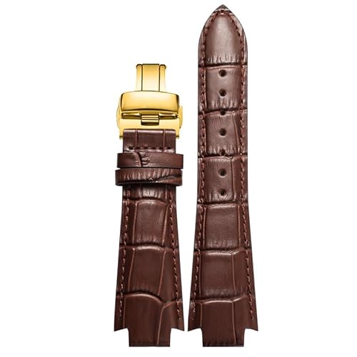 JPXXFM Cowhide Leather Watchband for Tissot 1853 T60 series T60.1513 581 L875/975K Convex End Bracelet von JPXXFM