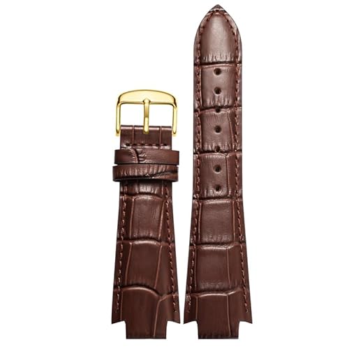 JPXXFM Cowhide Leather Watchband for Tissot 1853 T60 series T60.1513 581 L875/975K Convex End Bracelet von JPXXFM