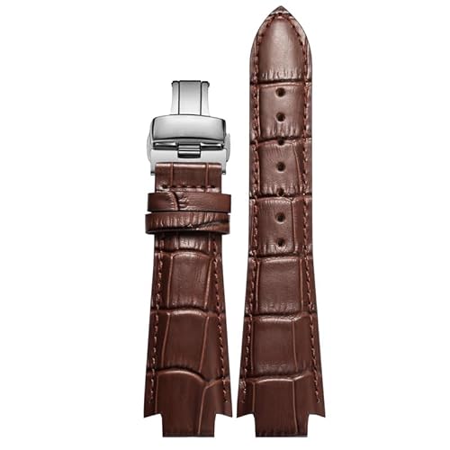JPXXFM Cowhide Leather Watchband for Tissot 1853 T60 series T60.1513 581 L875/975K Convex End Bracelet von JPXXFM