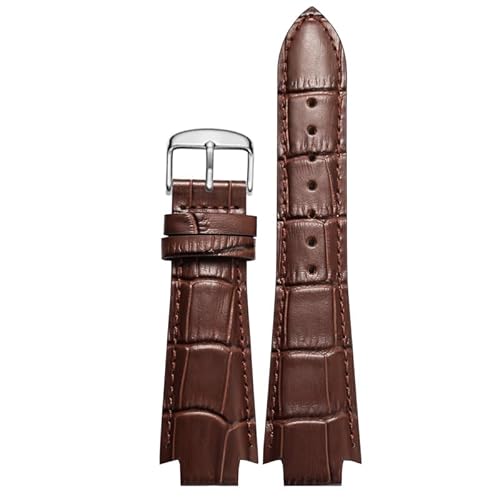 JPXXFM Cowhide Leather Watchband for Tissot 1853 T60 series T60.1513 581 L875/975K Convex End Bracelet von JPXXFM
