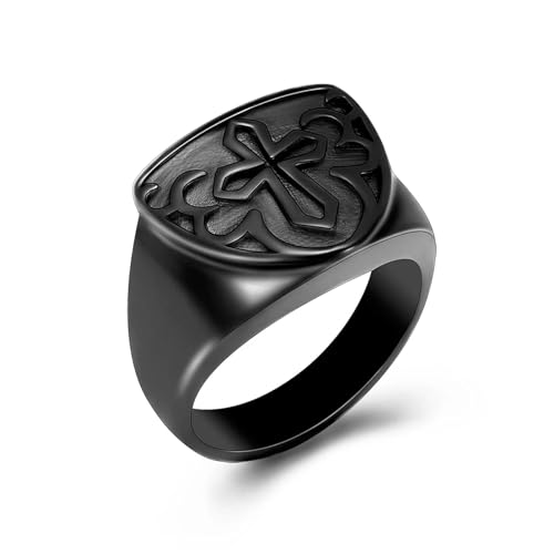 JPXXFM Cross-Cremation Ring für Asche für Männer Gedenk Asche andenken Fingerring für geliebte One-9-schwarz JPXXFM Cross-Cremation Ring für Asche für Männer Gedenk Asche andenken Fingerring für geliebte One-9-schwarz von JPXXFM