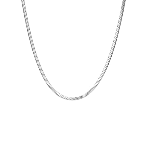 JPXXFM Damenketten aus Edelstahl, Damen Halsketten Mode Schlangenkette Halskette 16-24 Zoll von JPXXFM