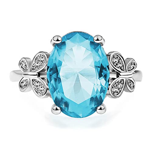 JPXXFM Edelstein 10 * 14 mm Finger Fein Schmuck Weddiing Party von JPXXFM