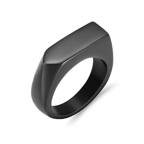 JPXXFM Einäscherung Schmuck für Asche Geometrie Einfache Memorial Urn Ring Aschehalter mit Füllkit Keepsake Cremation Ring für Männer von JPXXFM