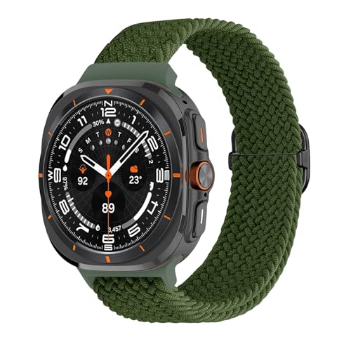 JPXXFM Flohrtes Nylonarmband mit Solo -Schleife für Uhr 7 Ultra -Band 47mm gewebte Nylon -Stretch -Armband Armbandarmbänder von JPXXFM