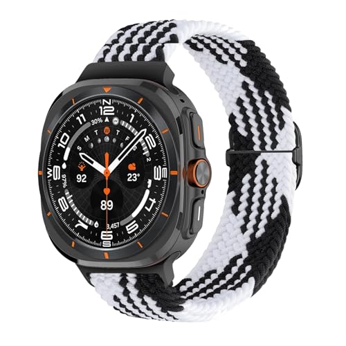 JPXXFM Flohrtes Nylonarmband mit Solo -Schleife für Uhr 7 Ultra -Band 47mm gewebte Nylon -Stretch -Armband Armbandarmbänder von JPXXFM