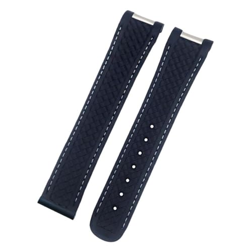 JPXXFM Fluororubber Watchband für Omega Aqua Terra 150 Wordtimer AT150 Metall End 20mm 21mm Gummi -Silikonewatch -Gurt von JPXXFM