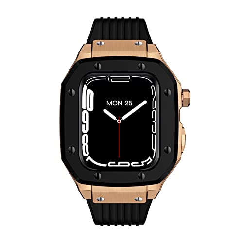 JPXXFM For Band Series 44mm Men Alloy Watch Case Strap 45mm 42mm Metal Frame Modification Mod Kit Accessories For IWatch Series 7 6 5 4 SE Cover von JPXXFM