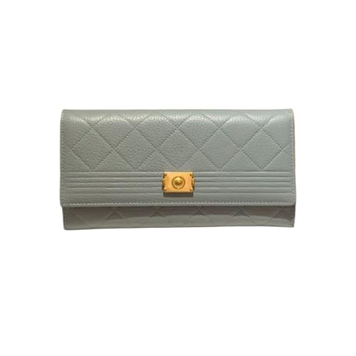 JPXXFM Frauen Brieftaschen echtes Leder blockieren Brieftaschen Geld Organisatoren Geld Clips Geldbeutel Karten Karten Geschäfte Geldbörsen (Größe: Blau) von JPXXFM