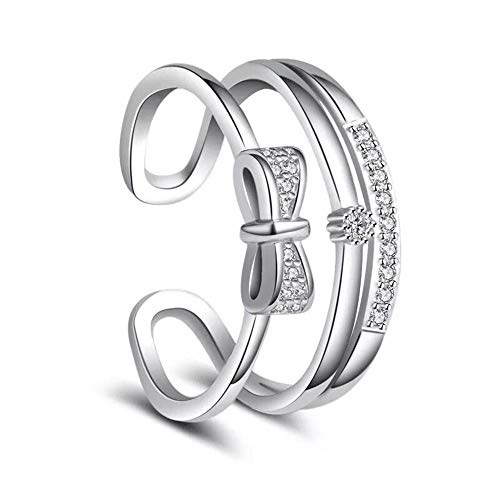 JPXXFM Frauen Ring Bogenform Verstellbarer Ringschmuck Geschenk der Liebe stabil schön Design von JPXXFM