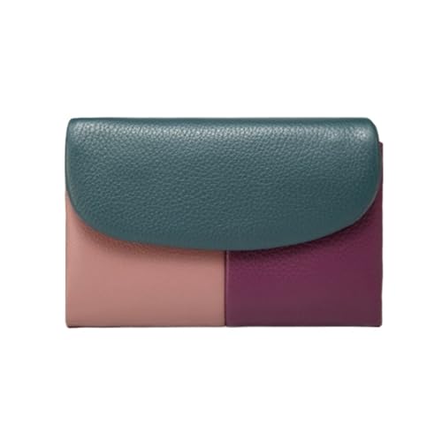 JPXXFM Frauen mit Kuhläden Geldbörsen Geldclips Kartenhüllen echtes Lederblocker Brieftasche (Größe: Blau) von JPXXFM