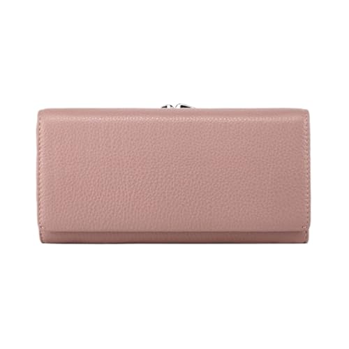 JPXXFM Frauen mit Lang Geld Clips Brieftaschen Leder blockieren Brieftaschen Geldbörse Geld Organisatoren Handtaschen Kartenkoffer (Größe: Pink) von JPXXFM