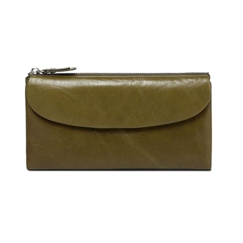 JPXXFM Frauengeschäftsbrieftaschen Leder blockieren Brieftasche Handtaschen Geld Organisatoren Lang Geld Clips Kartenkoffer (Größe: Grün) von JPXXFM