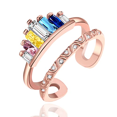 JPXXFM Frauenringe Trendy Schmuck Braut Hochzeit Schmuck Kubikzirkonia Kronendring Anillos Anillos von JPXXFM