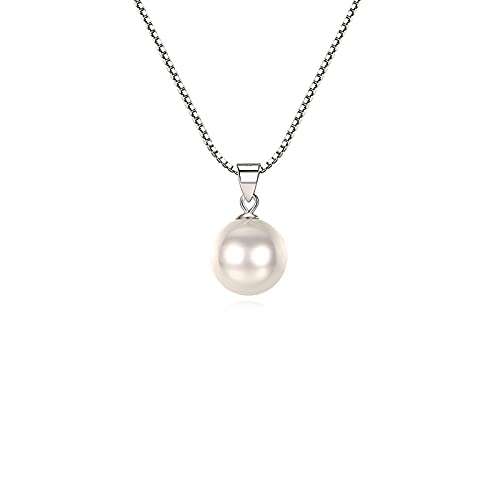 JPXXFM Frischwasserkultivierter Perlen Halskette mit unendlichen Halsketten für Frauen von JPXXFM