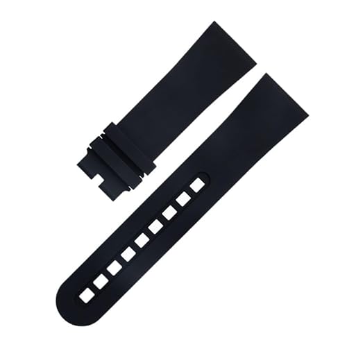 JPXXFM Für 5000 5015 schwarze Wachgürtel -Armbänder 23,0 mm fluores Gummi -Weichwächter -Riemen von JPXXFM