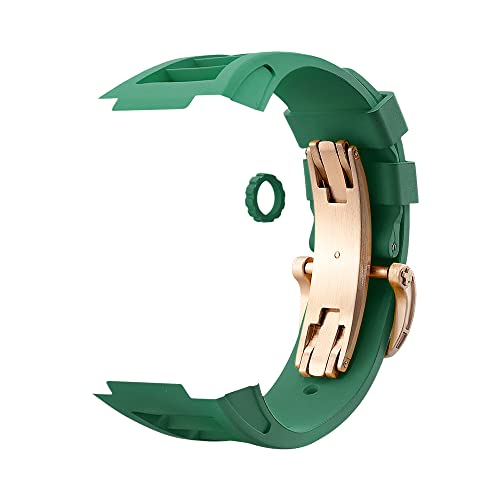 JPXXFM Geeignete Serie 7/6/5/4 Sport Style Modifiziertes Fluorelastomer Ersatz Premium Armband Diy 44mm 45mm Uhrenarmband JPXXFM Geeignete Serie 7/6/5/4 Sport Style Modifiziertes Fluorelastomer Ersatz Premium Armband Diy 44mm 45mm Uhrenarmband von JPXXFM