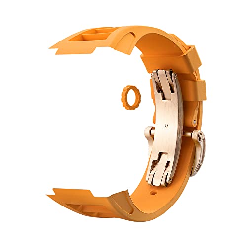 JPXXFM Geeignete Serie 7/6/5/4 Sport Style Modifiziertes Fluorelastomer Ersatz Premium Armband Diy 44mm 45mm Uhrenarmband JPXXFM Geeignete Serie 7/6/5/4 Sport Style Modifiziertes Fluorelastomer Ersatz Premium Armband Diy 44mm 45mm Uhrenarmband von JPXXFM
