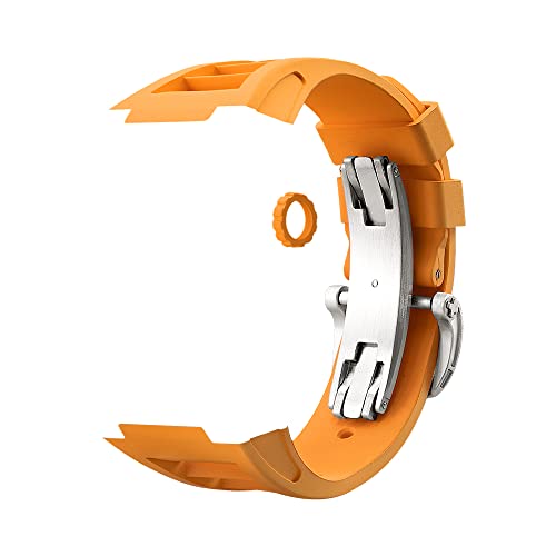 JPXXFM Geeignete Serie 7/6/5/4 Sport Style Modifiziertes Fluorelastomer Ersatz Premium Armband Diy 44mm 45mm Uhrenarmband JPXXFM Geeignete Serie 7/6/5/4 Sport Style Modifiziertes Fluorelastomer Ersatz Premium Armband Diy 44mm 45mm Uhrenarmband von JPXXFM