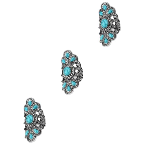 JPXXFM Handstein Achat Frauen Girl Dekor Fingerlegierung von JPXXFM