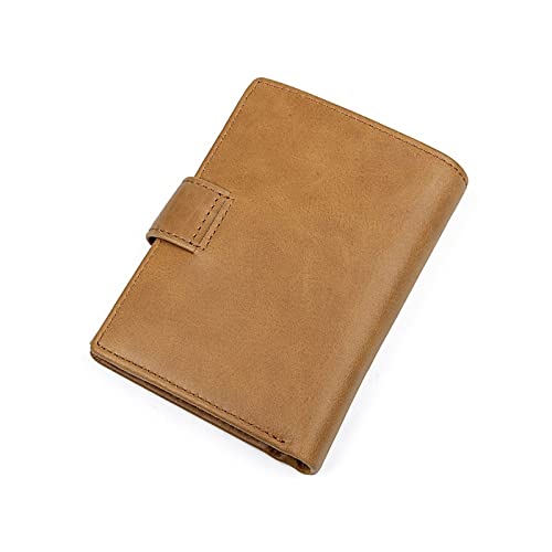 JPXXFM Herren echtes Ledergeld Clips Geld Organisatoren blockieren Brieftaschen (Farbe: braun) von JPXXFM