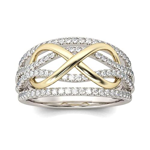 JPXXFM Infinite Zirkon Frauen Engagement Ringe Znic Legierung AAA CZ Zirkonringe für Frauen Ehering Schmuck JPXXFM Infinite Zirkon Frauen Engagement Ringe Znic Legierung AAA CZ Zirkonringe für Frauen Ehering Schmuck von JPXXFM