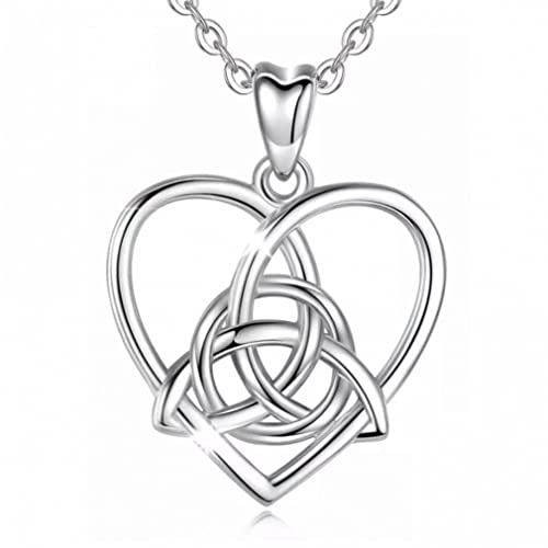 JPXXFM Knoten Anhänger Trinity Knot Halskette viel Glück Schmuck für Lady Girl Neujahr Geschenk von JPXXFM