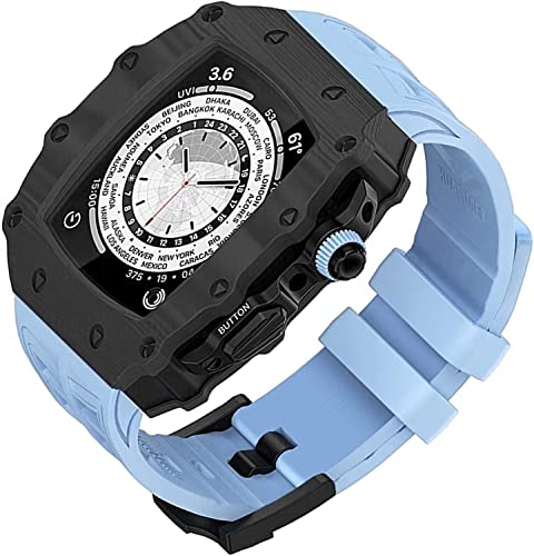 JPXXFM Kohlefaser -Uhr -Box für 8 7 6 5 4 44 mm 45 mm Upgrade des Watch -Armband von JPXXFM