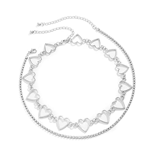 JPXXFM Layer Necklace for Women, Strand for Women Adjustable Bead and Heart Chain Necklace with Butterflies Charms JPXXFM Layer Necklace for Women, Strand for Women Adjustable Bead and Heart Chain Necklace with Butterflies Charms von JPXXFM