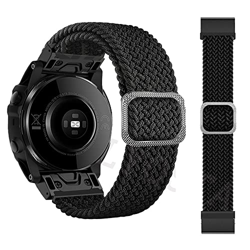 JPXXFM Loop Nylon-Uhrenarmband mit Schnellverschluss für Fenix 6 6X Pro 5X 5 Plus 3HR Fenix 7X 7 Forerunner 935 MK2 Uhrenarmband, 22mm Epix von JPXXFM