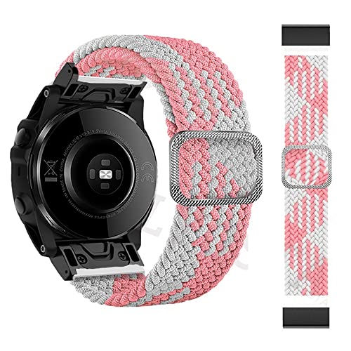 JPXXFM Loop Nylon-Uhrenarmband mit Schnellverschluss für Fenix 6 6X Pro 5X 5 Plus 3HR Fenix 7X 7 Forerunner 935 MK2 Uhrenarmband, 26mm 7X von JPXXFM
