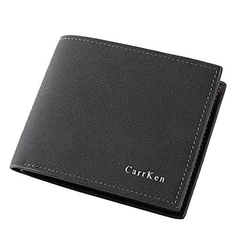 JPXXFM Männer kurzer modischer Multi funktionaler weicher gefrosteter Brieftasche A02S Phone Case Wallet (grau, One Size) von JPXXFM