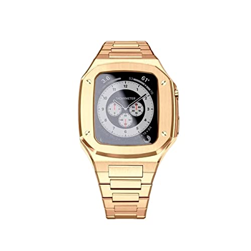 JPXXFM Metal Watch Case Watch Gurt Modification Kit ， für die Serie 9 8 7 6 5 4 SE 44mm 45mm Uhr Upgrade Ersatzriemen von JPXXFM