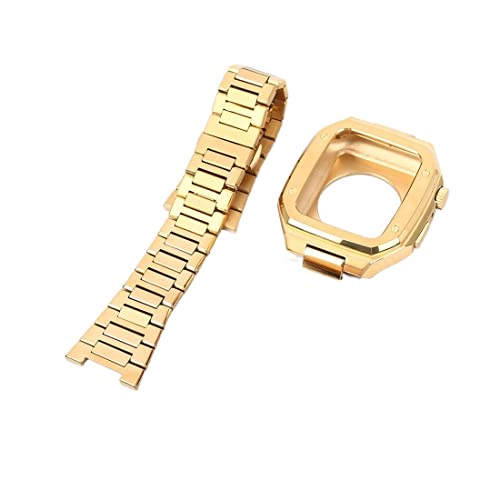 JPXXFM Metallgurthülle für Band 38 40 mm 42 44 mm Edelstahl Man Armband für iWatch 8 7 6 5 4 3 Se 7 41 mm 45mm Geschenk von JPXXFM