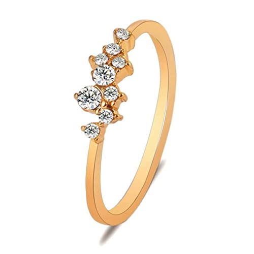 JPXXFM Modegewebe -Strasskristallringe für Frauen/Silberfarbe weiblicher Ringparty Schmuck Romantische Ehering Ring JPXXFM Modegewebe -Strasskristallringe für Frauen/Silberfarbe weiblicher Ringparty Schmuck Romantische Ehering Ring von JPXXFM