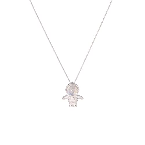 JPXXFM Moonstone kreative Form Anhänger Halskette 925 Schlüsselbeutel Kette Interessante Giftgifte Halsketten für Frauen von JPXXFM