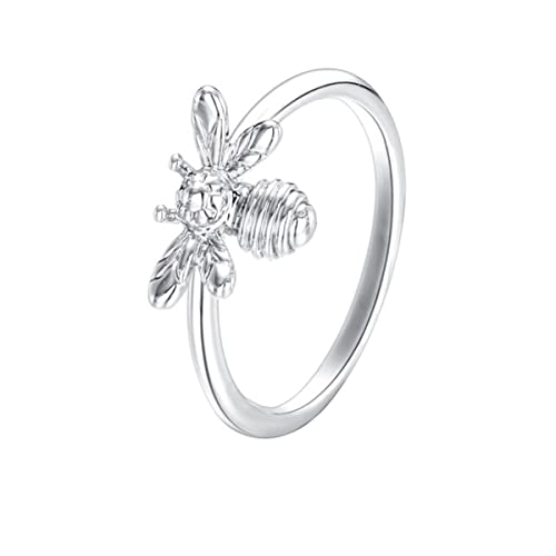 JPXXFM Neue süße kleine Bienendame Ring Mode kreative Insektenring weibliche kreative Valentinstag kleiner Geschenkschmuck von JPXXFM