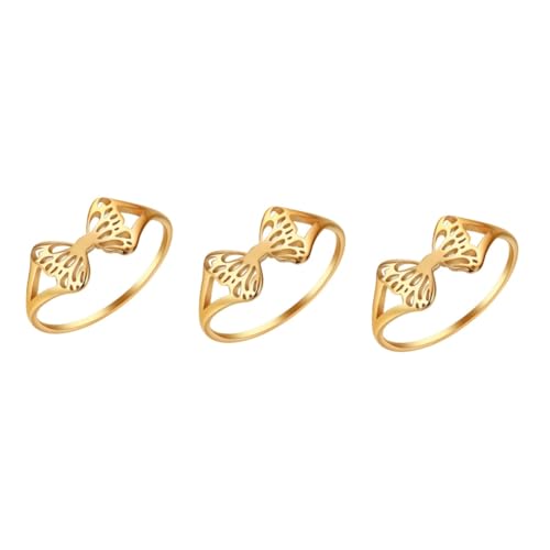 JPXXFM Openwork Butterfly Ohrringe Frauen Halsketten Zappelhalter Armbänder Hand Hoops Gold Halskette Die Ringe für Ring Edelstahlschmuck von JPXXFM