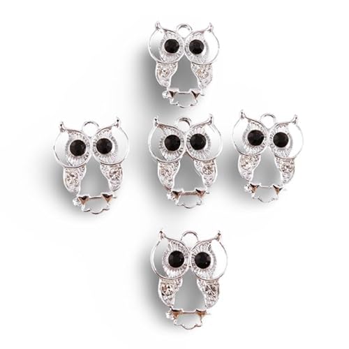 JPXXFM Ornamente 10pcs Romantische Kristallliebe Herz -Zauber für die Herstellung süßer Tieranhänger DIY Halskette s Skulptur von JPXXFM