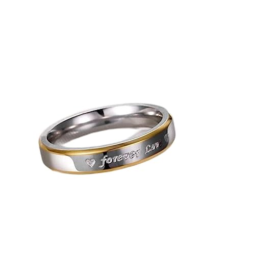 JPXXFM Paarringe Forever Love Band Ring für Valentine Hochzeit Titan aus Edelstahl RingsScustom Gravur Name von JPXXFM