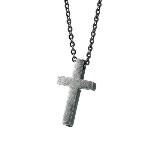 JPXXFM Pendellennahme Kette für Frauen Edelstahl, Rapper Halskette für Männer Modekreuz Anhänger von JPXXFM