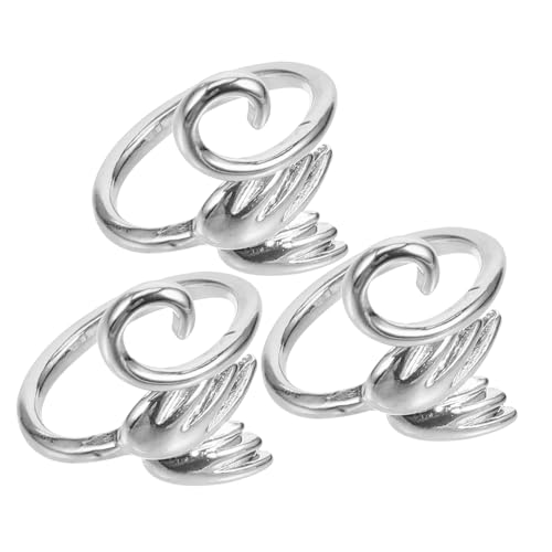 JPXXFM Pullover Gold Grips Kit Frauen Sizer Daumen Haken Stapelbare Schrotkeltiermarker Fingerschürzen Häkeln Haken Silberlegierung von JPXXFM