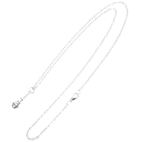 JPXXFM Pundental -Mikrofonkette für Sänger Delicate Halsketten Halsschmuck Collier Legierkragen von JPXXFM